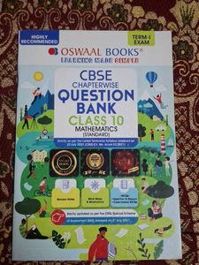 Oswaal Books CBSE Class 10 Maths Question Bank