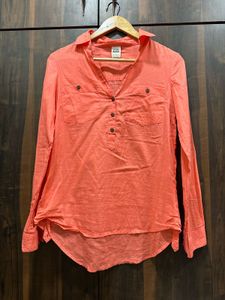 VERO MODA Coral Soft Cotton Tunic Top
