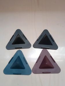 Pack Of 4 Pyramid Shaped Mobile Holders