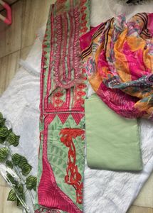 Unstitched Pakistani cotton lawn