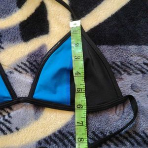 Stylish Black &amp; Blue Bikini Top