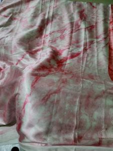 Pink Marble Print Silk Saree