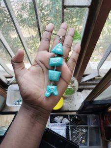 Unique Teal Pendant Necklace