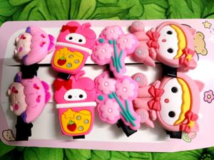 Baby Girl Hair Clips Combo Of 4 Pairs