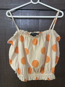Cute Polka Dot Crop Top