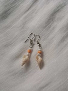 Boho Shell &amp; Bead Dangle Earrings