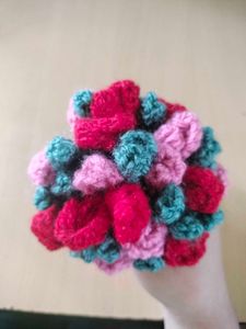 crochet flower coaster