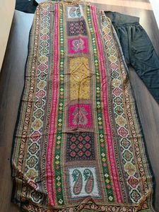 Elegant Black Kurta Set with Dupatta