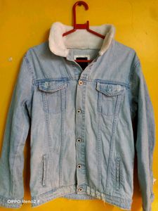 fur Denim Jacket