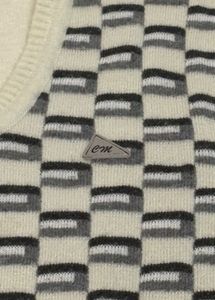 Vintage Patterned Knit Vest