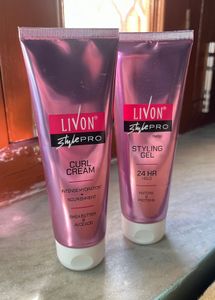 Livon Style Pro Duo, Curl Cream, Styling Gel