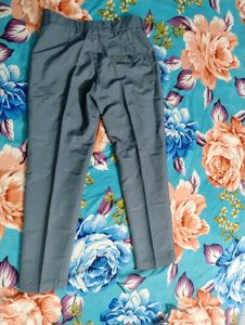 Grey Pleated Trousers