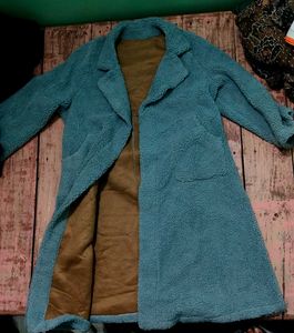 Cozy Teal Teddy Coat