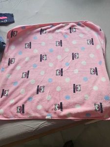Cute Bear Print Baby Blanket