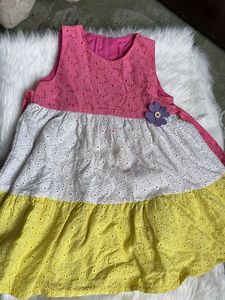 Adorable Baby Girl's Colorful Dress