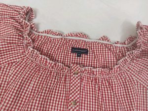 KAWAII  RED GINGHAM TOP