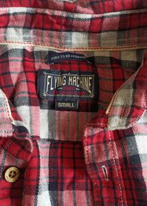 Men's Red Plaid Long Sleeve Shirt