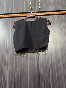 Elegant Black Embellished Kurta Set