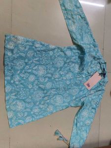 Beautiful Blue Floral Kurta