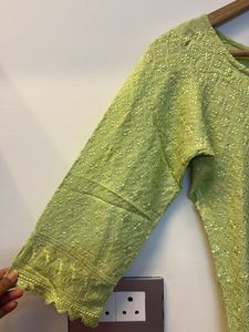 Beautiful Green Embroidered Kurta