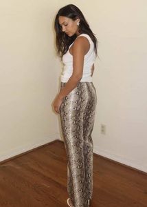 H&M Stylish Snake Print Pants