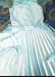 Girls Light Blue Princess Dress