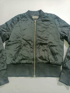 Women's Stylish Black Bomber Jacket Fixed Price