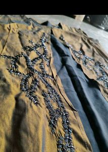 Elegant Embroidered Sleeveless Gown