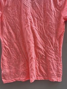 Coral V-Neck T-Shirt