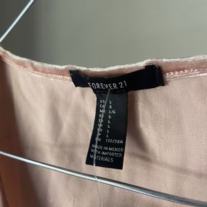 NWT Forever 21 Velvet Lacing Detail Top
