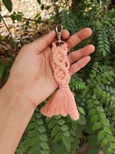 Any 1 Boho Macrame Keychain Tassel