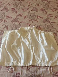 White Crop Shirt