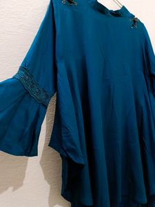 Bottle Green Cape Top