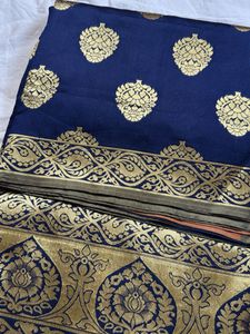 ‼️OFFER ‼️Navy Blue Saree
