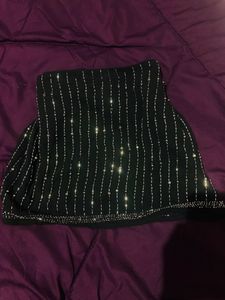 FOREVER 21 BLING MINI SKIRT