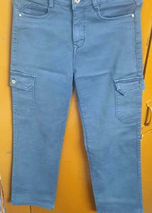 Trending Blue Cargo Jeans