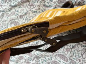 Maisha by Esha Striped Canvas Backpack