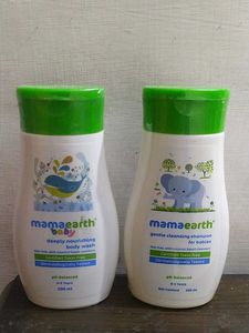 Mamaearth Baby Shampoo & Body Wash Pack Of 2