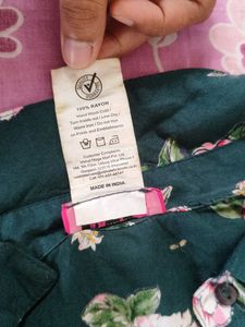 Vintage Floral Button-Up Midi Dress