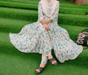 Long Frock With Bottom Dupatta