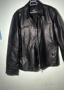 Men's Black Faux Leather Jacket