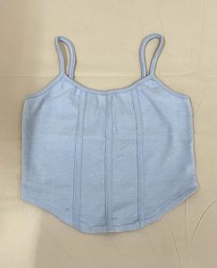 Baby Blue Corset Tank Top