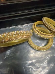 Exquisite Pearl &amp; Stone Bangles