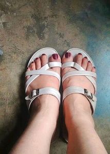 White Strappy Sandals