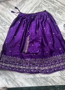 Beautiful Purple Embroidered Lehenga