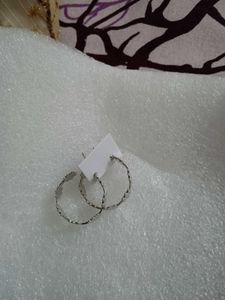 Anti tarnish Unique Starburst Hoop Earrings