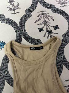 Ribbed Racerback Crop Top