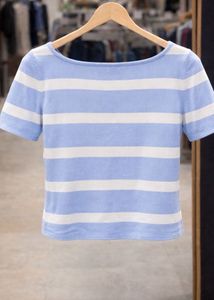 Striped Square Neck Top