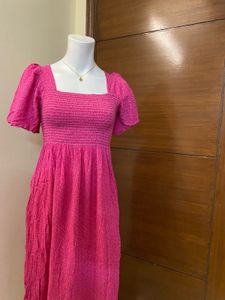 Chic Smocked Midi Dress 🎀