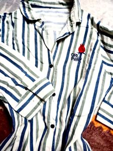 Combo Of Denim And Cotton Shirt